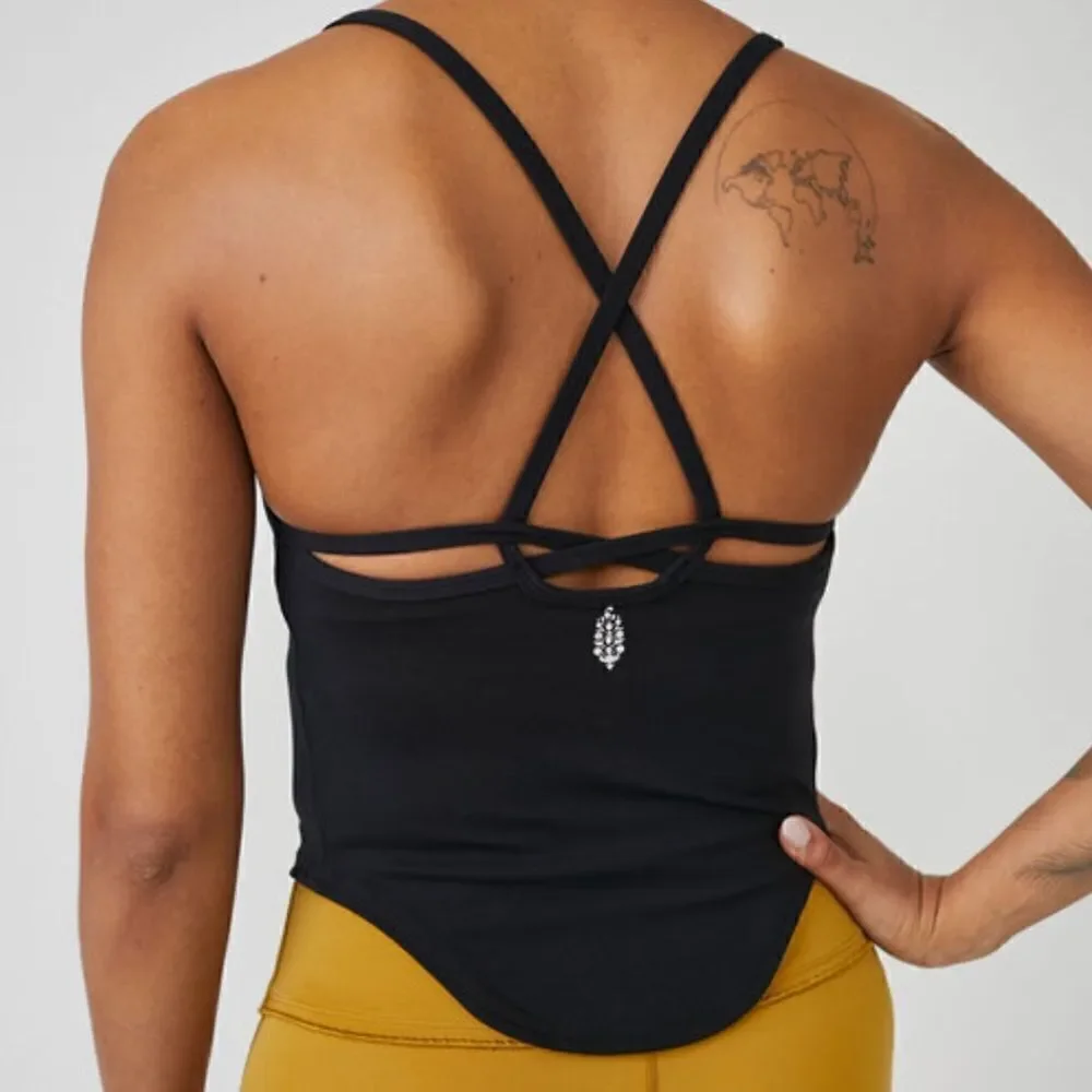 Free People White Do It To It Tank L